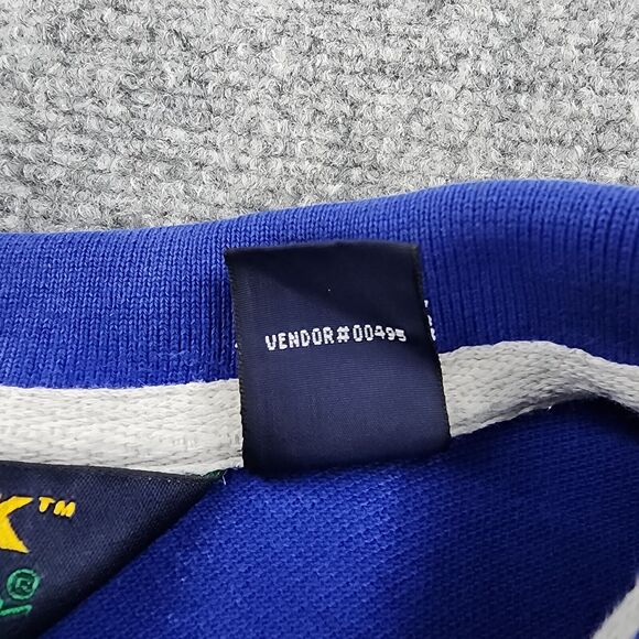 Vintage Eddie Bauer Shirt Mens Large Blue Gray EBTEK 1/4 Zip Polo Short Sleeve - Picture 16 of 16